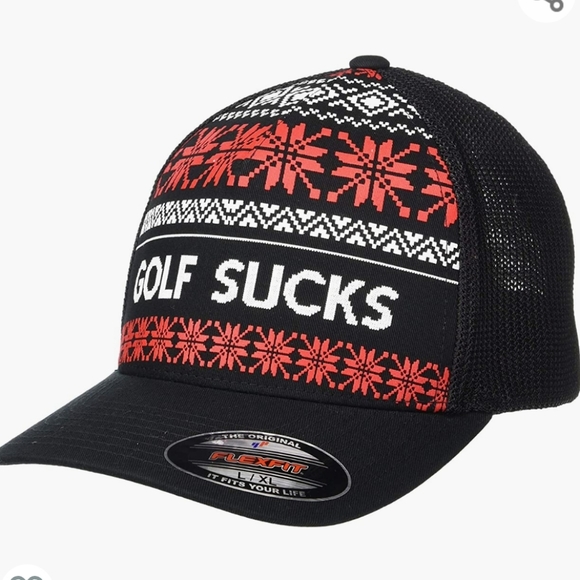 Travis Mathew Other - NEW Travis Mathew north pole Golf sucks fitted hat cap Large - Xlarge